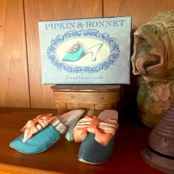 pipkin & bonnet Other - Miniature reproduction Leather mules💕 Bowed Vamp 💕 1780